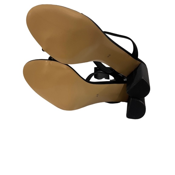 Only Maker Strappy Block Heel Sandals – Black in Size 45 - Picture 6 of 6